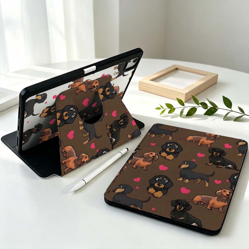 Samsung Tablet With Accessories - Cartoon Dachshund Heart For Samsung Galaxy