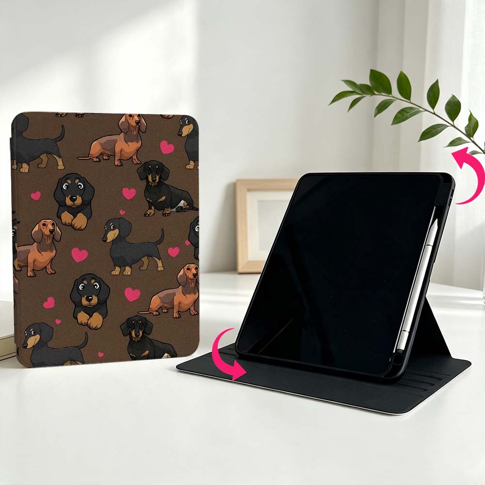 Cartoon Dachshund Heart For Sa - Samsung Tablet With Accessories review and price