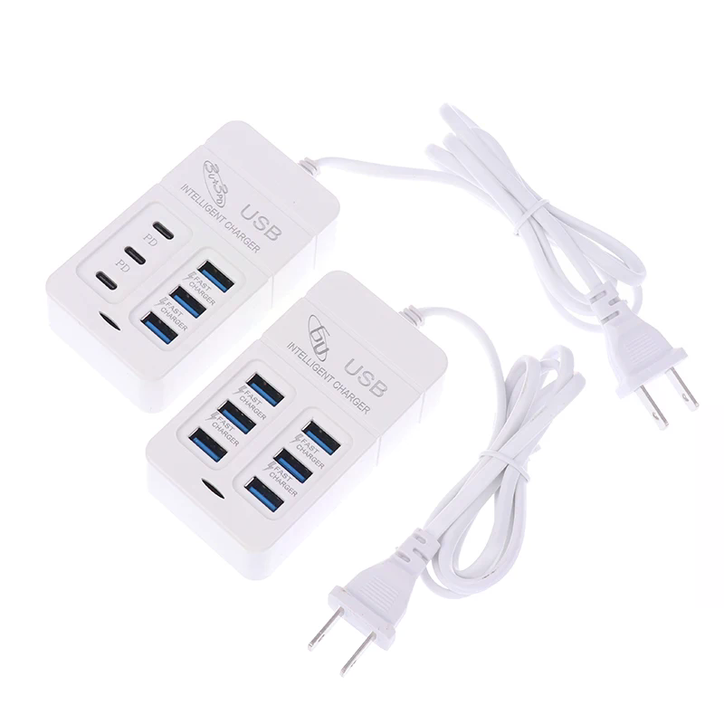 1PC US Plug 6Ports Multiport U - Usb Hub Type C review and price