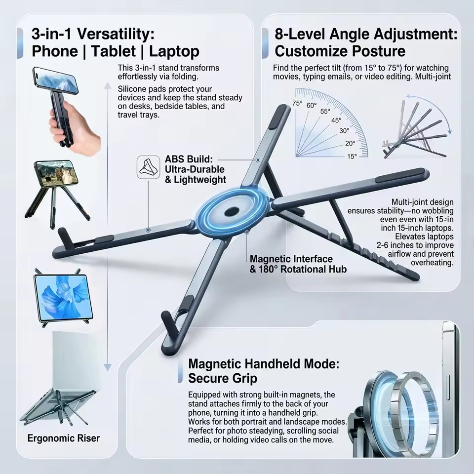 Portable Magnetic Phone Holder - Essential Tablet Accessories review and price