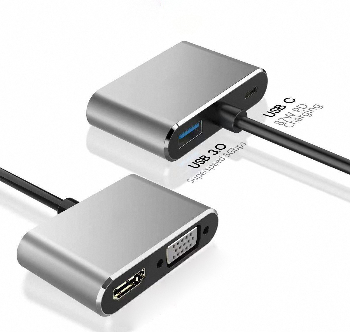 4K USB Type C to VGA 1080P USB - Usb Hub Type C review and price